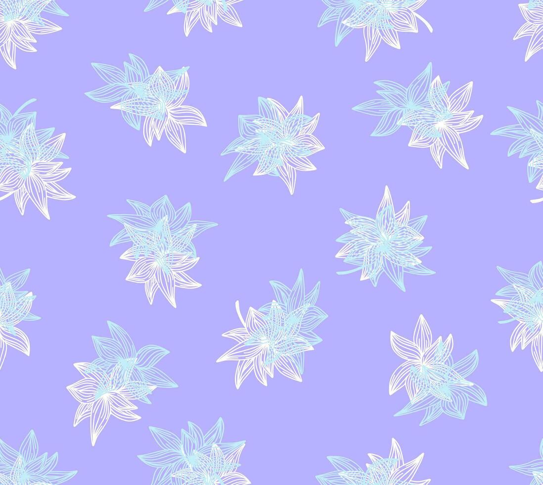 lindo desatado fundo com flores vetor ilustração.