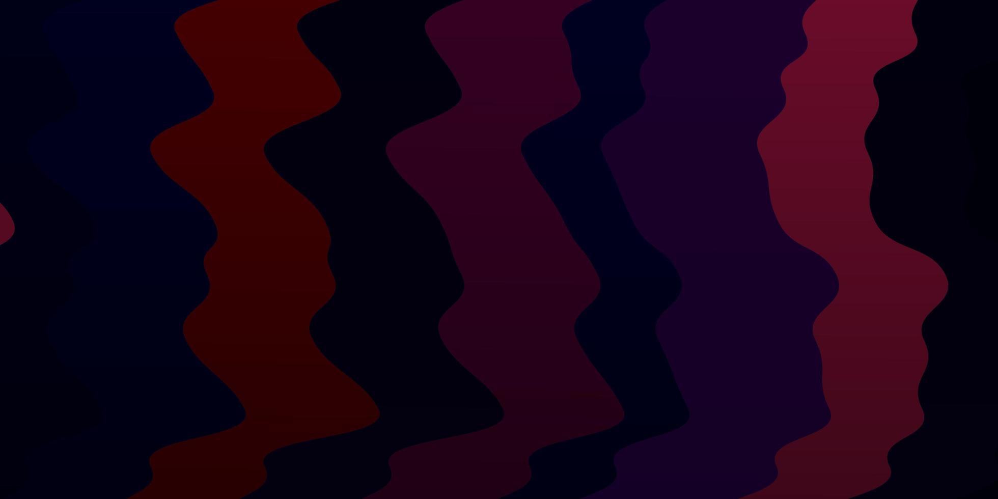 padrão de vetor roxo escuro com ilustração colorida de linhas irônicas que consiste em um padrão de curvas para comerciais de anúncios