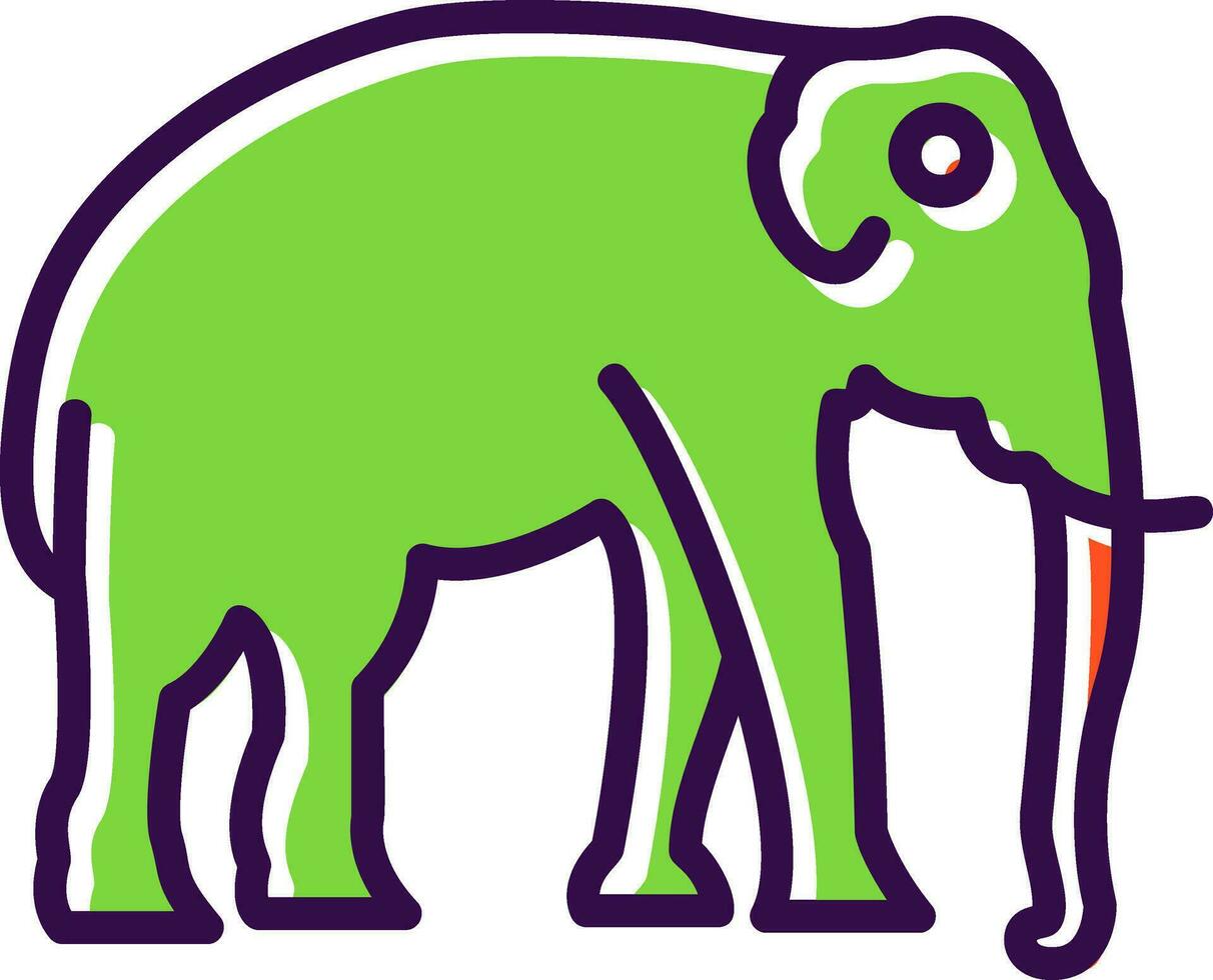 design de ícone de vetor de elefante