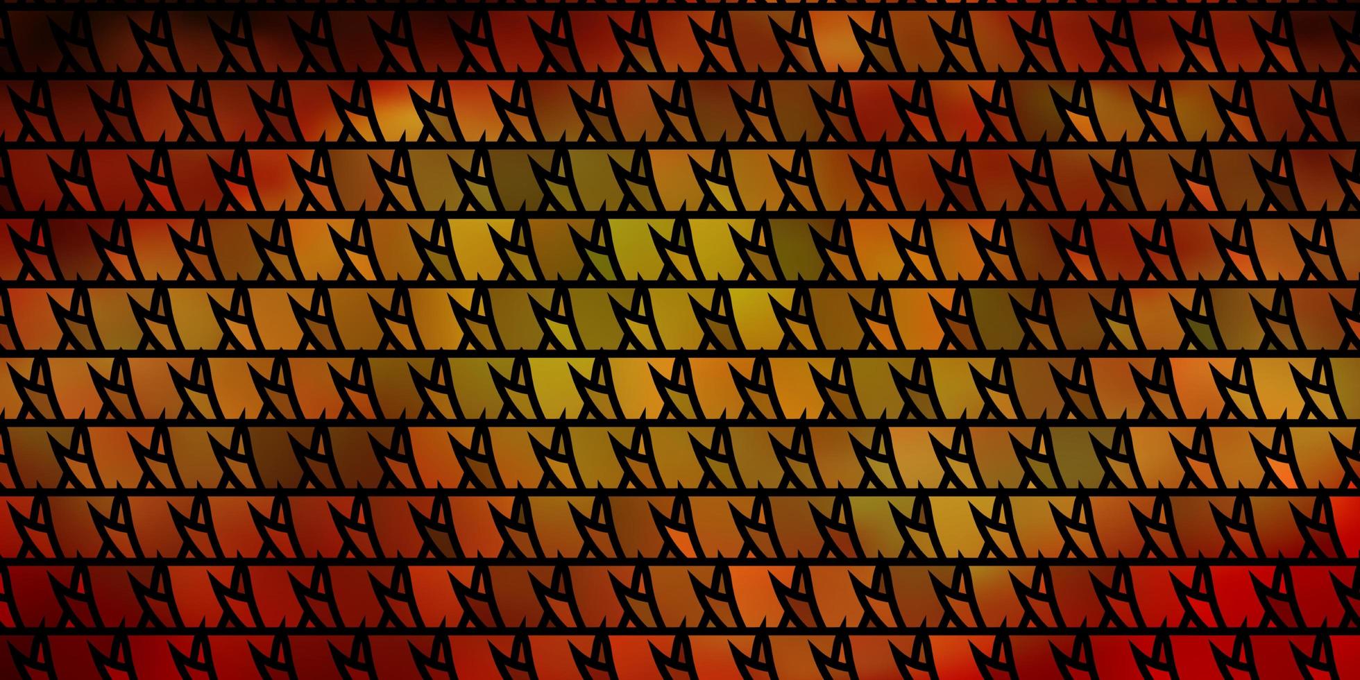 padrão de vetor laranja escuro com estilo poligonal