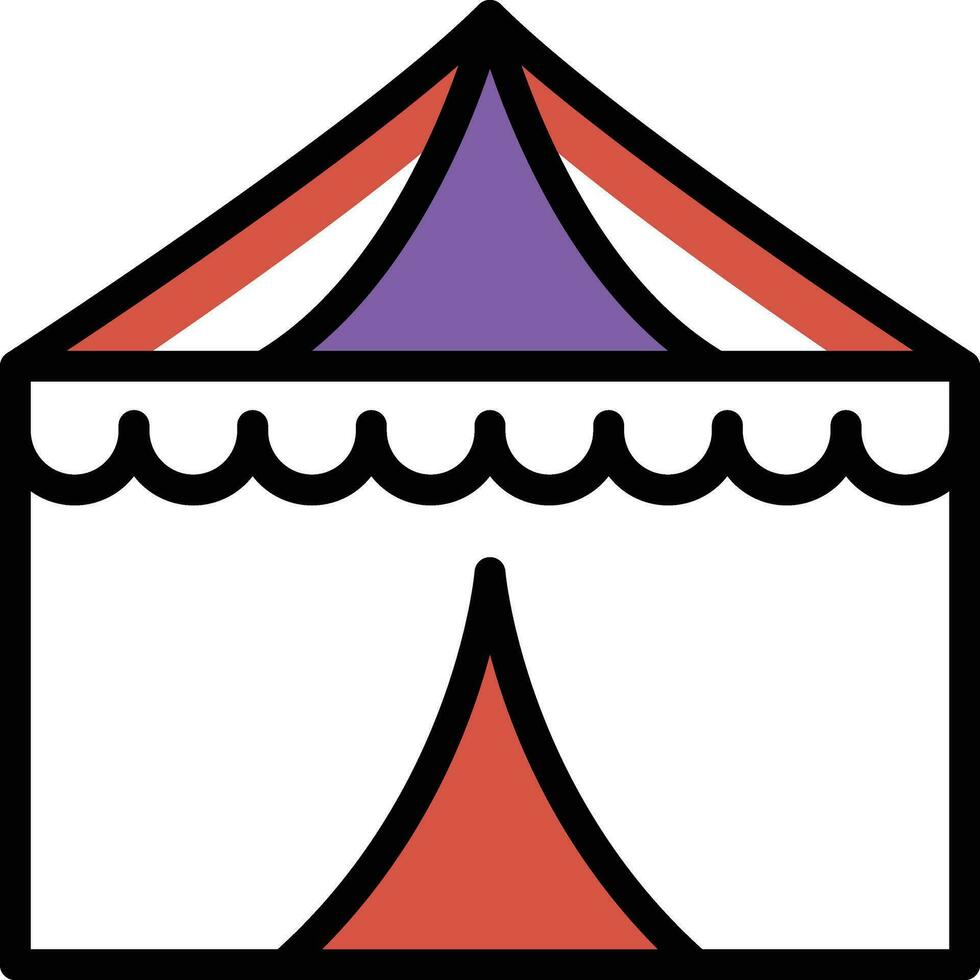 ilustração vetorial de tenda de circo em ícones de símbolos.vector de qualidade background.premium para conceito e design gráfico. vetor