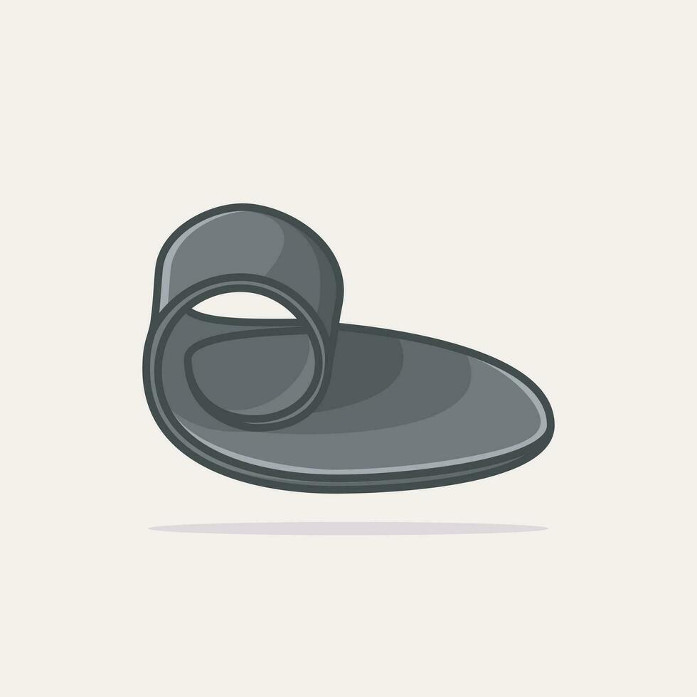 confortável órteses sapato palmilha par, arco apoia vetor ilustração. moda objeto ícone conceito.