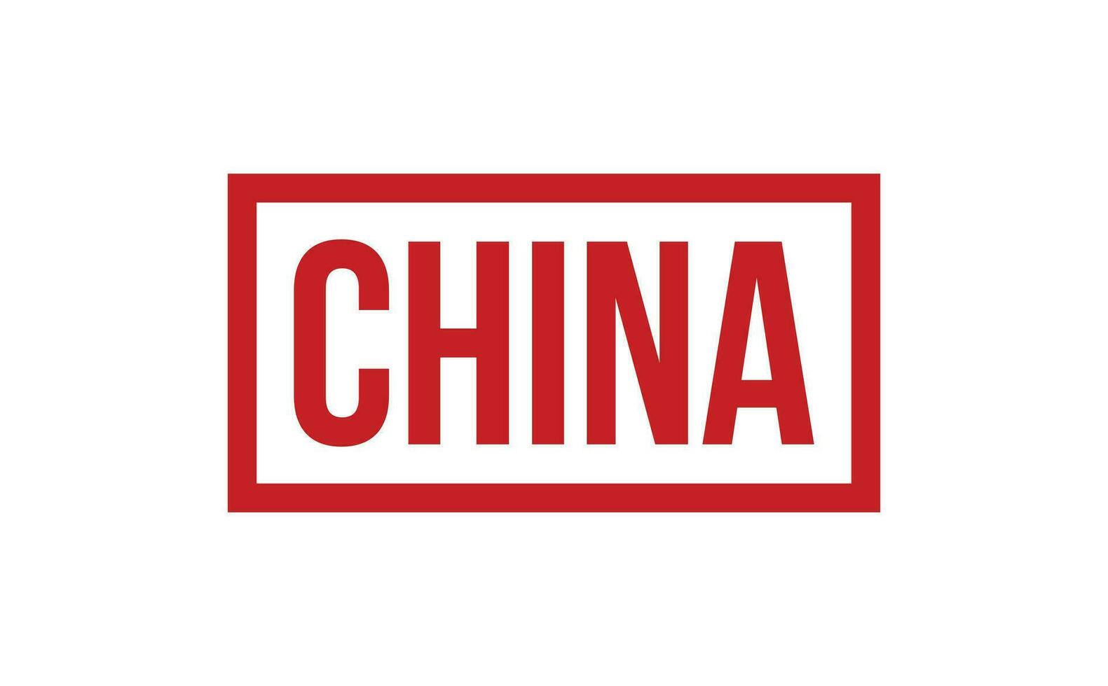 China borracha carimbo foca vetor