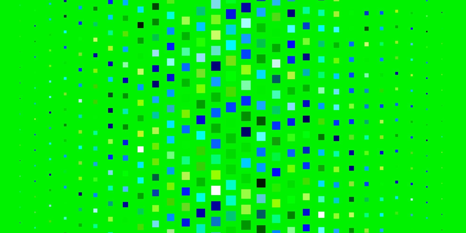 pano de fundo de vetor azul claro verde com retângulos ilustração gradiente abstrata com modelo de retângulos coloridos para celulares