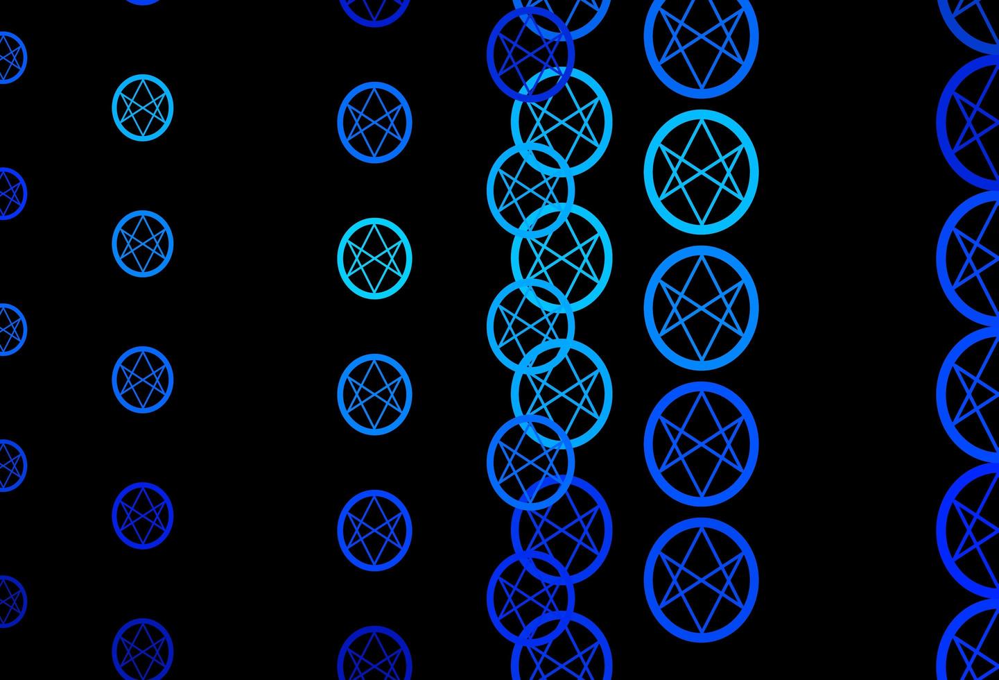 fundo vector azul escuro com símbolos ocultos