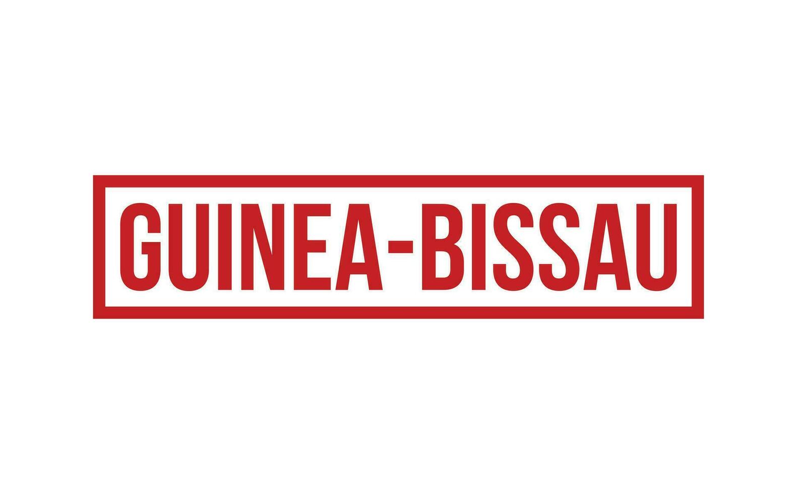 Guiné bissau borracha carimbo foca vetor