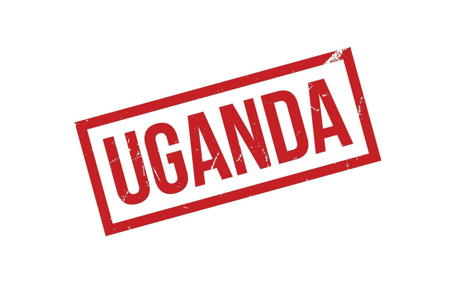 Uganda borracha carimbo foca vetor