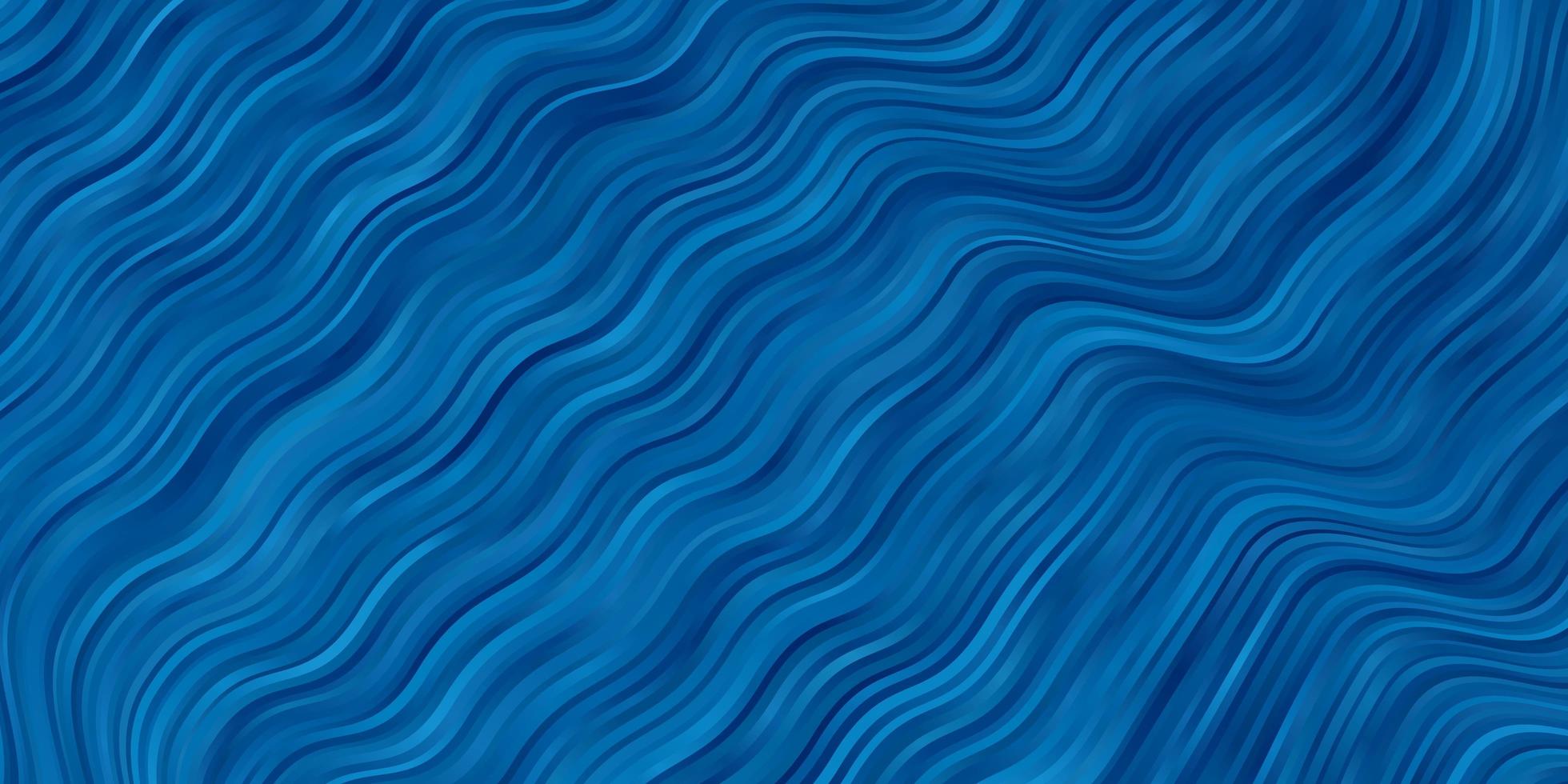 fundo vector azul claro com ilustração abstrata de linhas irônicas com modelo de linhas gradientes curvas para o seu design de interface do usuário