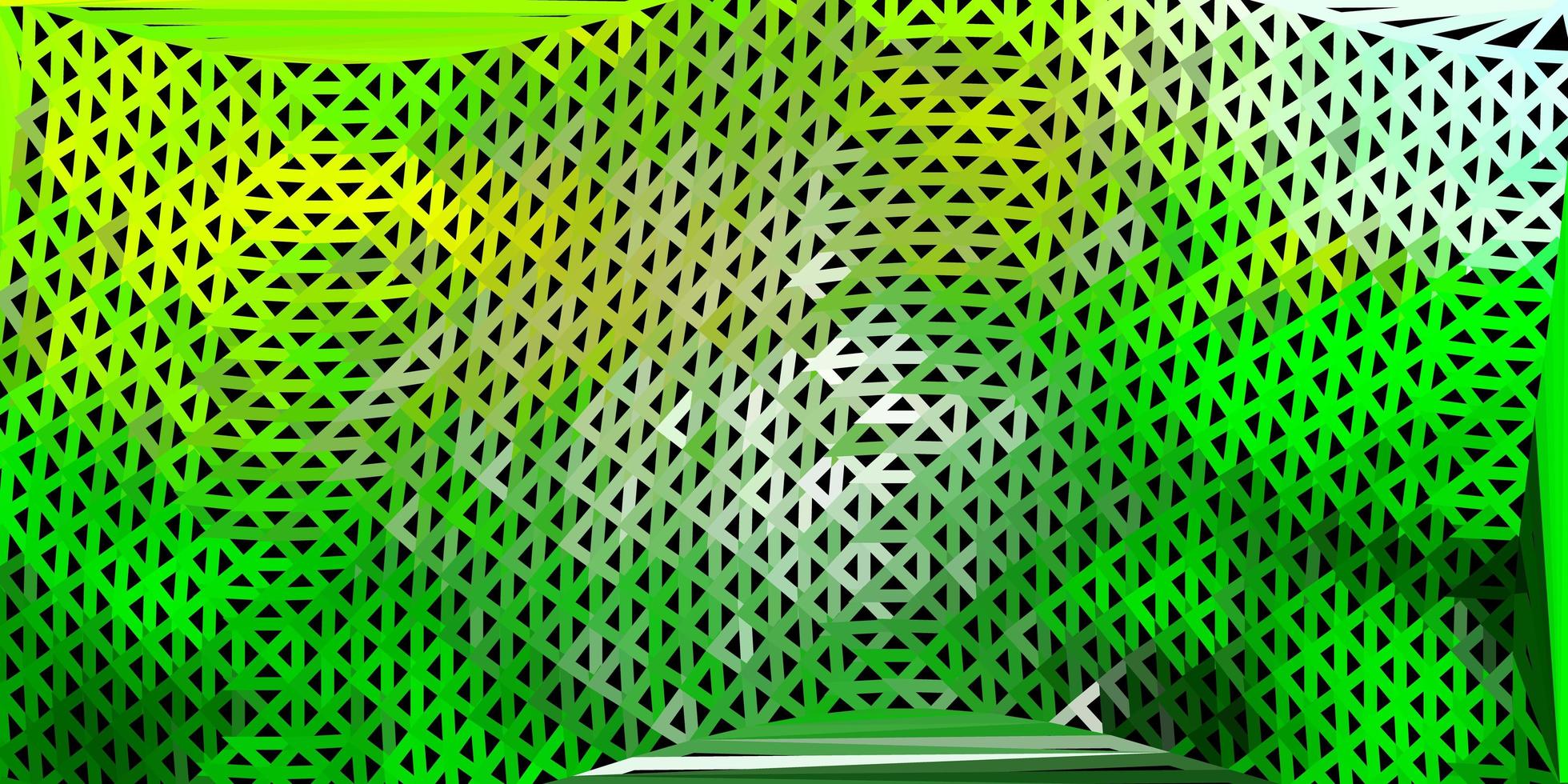 modelo de triângulo abstrato de vetor amarelo verde claro