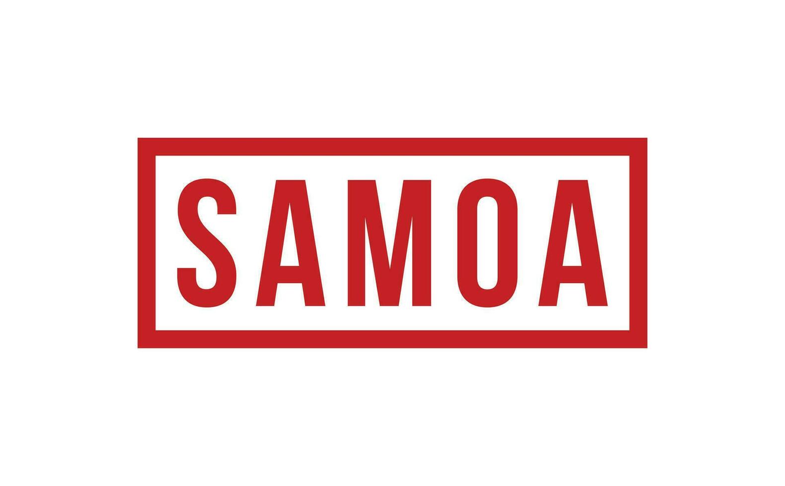 samoa borracha carimbo foca vetor