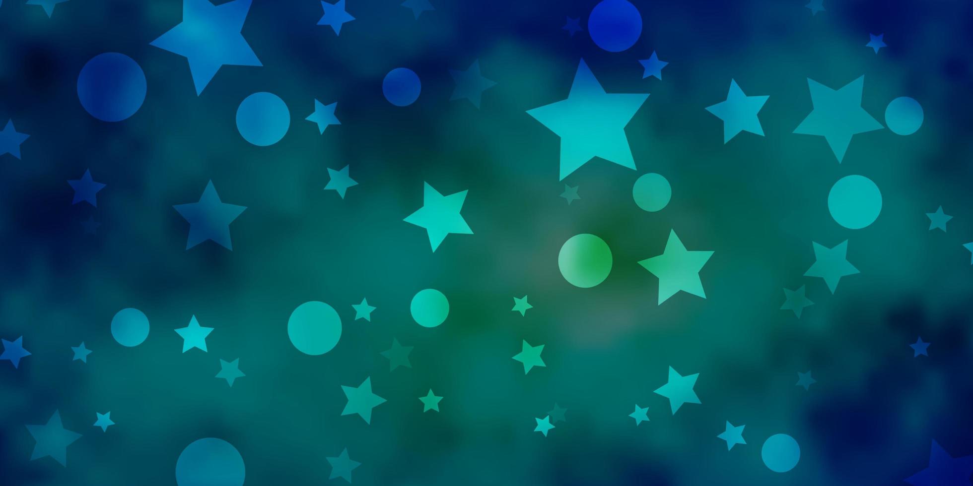 pano de fundo azul claro com estrelas de círculos desenho abstrato em estilo gradiente com estrelas de bolhas para papéis de parede de tecidos têxteis vetor