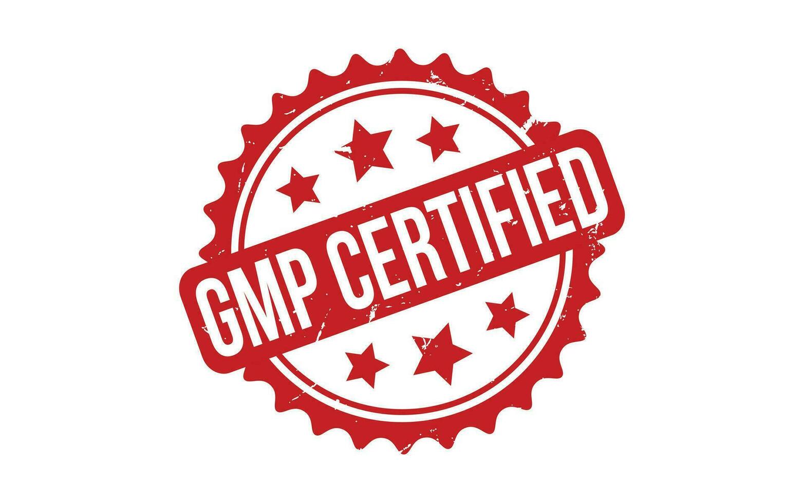 vermelho gmp certificado borracha carimbo foca vetor