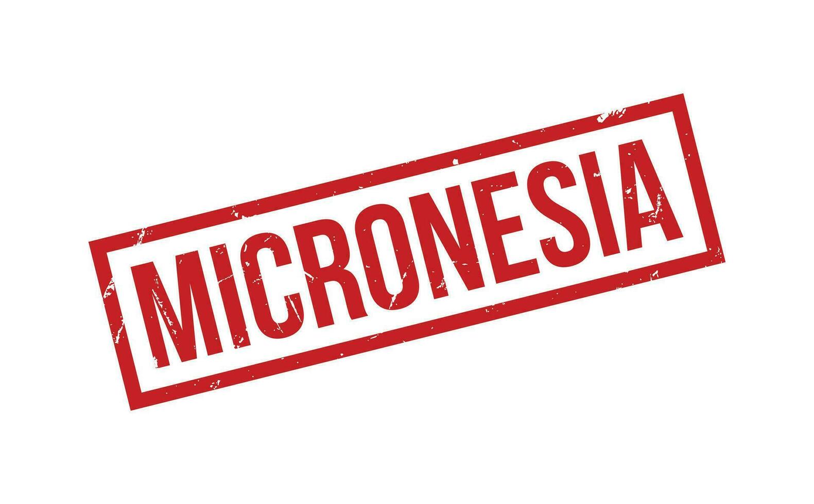 Micronésia borracha carimbo foca vetor