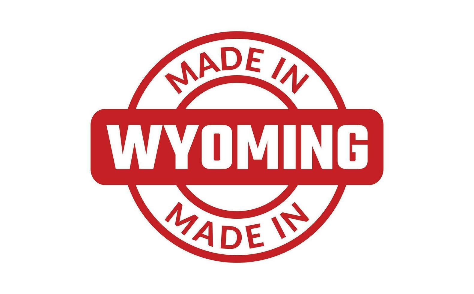 fez dentro Wyoming borracha carimbo vetor