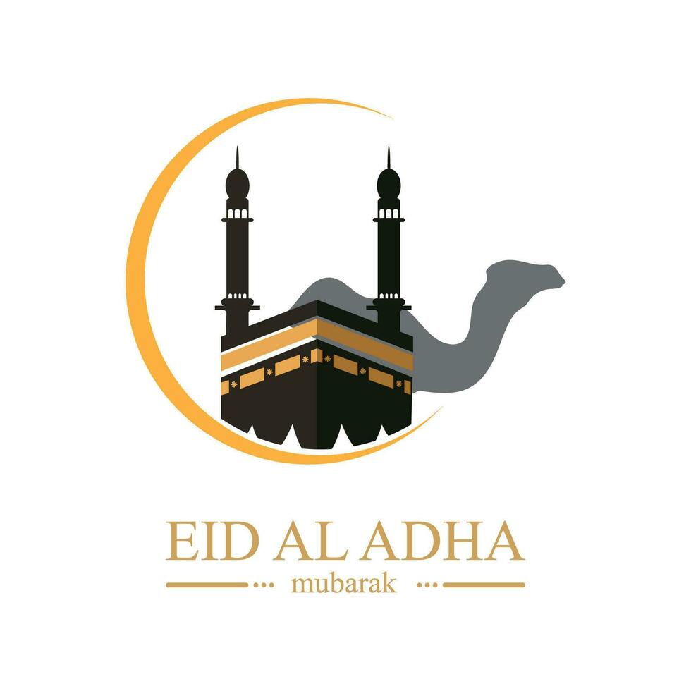 ilustração vetor gráfico do eid al adha logotipo Projeto