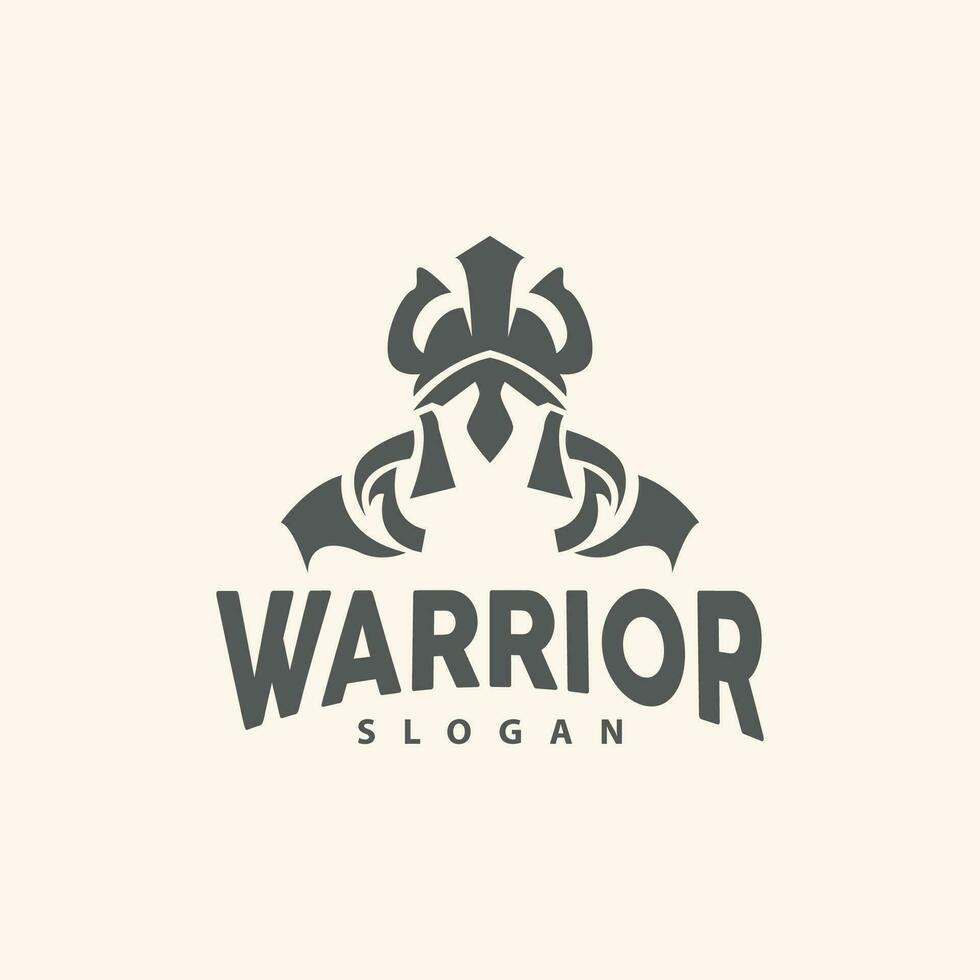 espartano logotipo, vetor silhueta Guerreiro cavaleiro soldado grego, simples minimalista elegante produtos marca Projeto