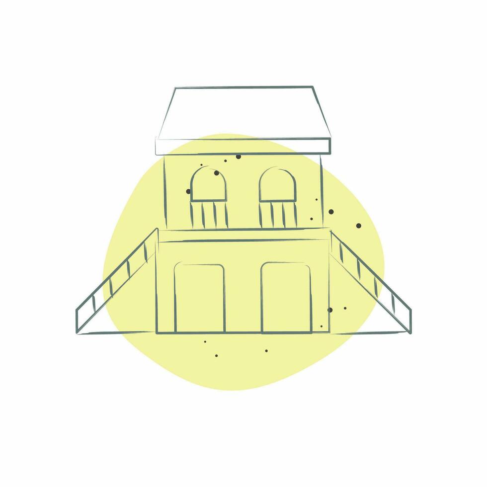 ícone convidado casa. relacionado para alojamentos símbolo. cor local estilo. simples Projeto editável. simples ilustração vetor