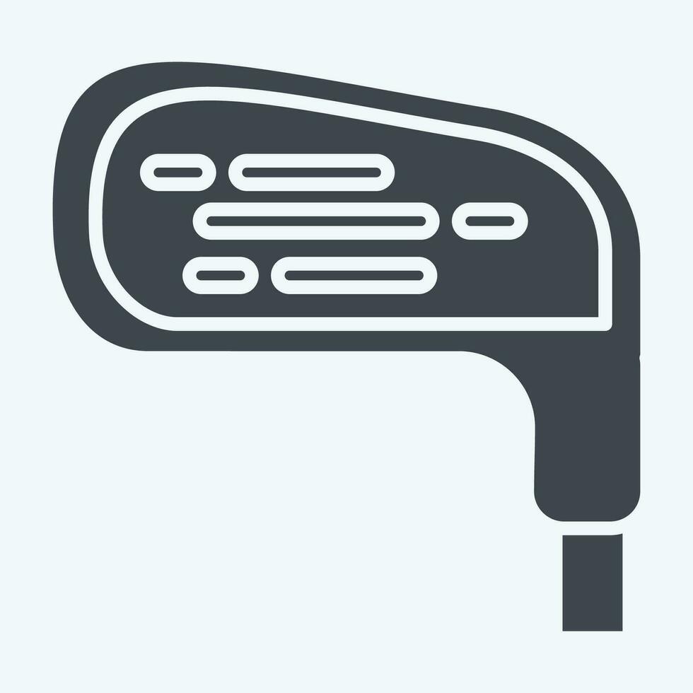 ícone golfe clube. relacionado para golfe símbolo. glifo estilo. simples Projeto editável. simples ilustração vetor