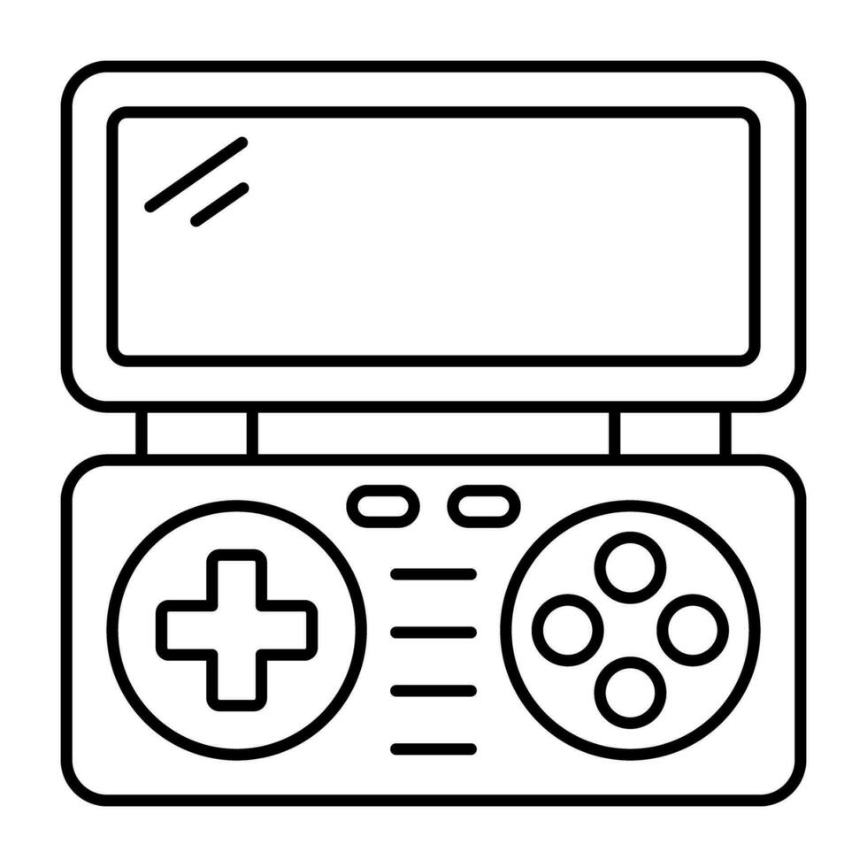 ícone de design moderno do console de jogos vetor