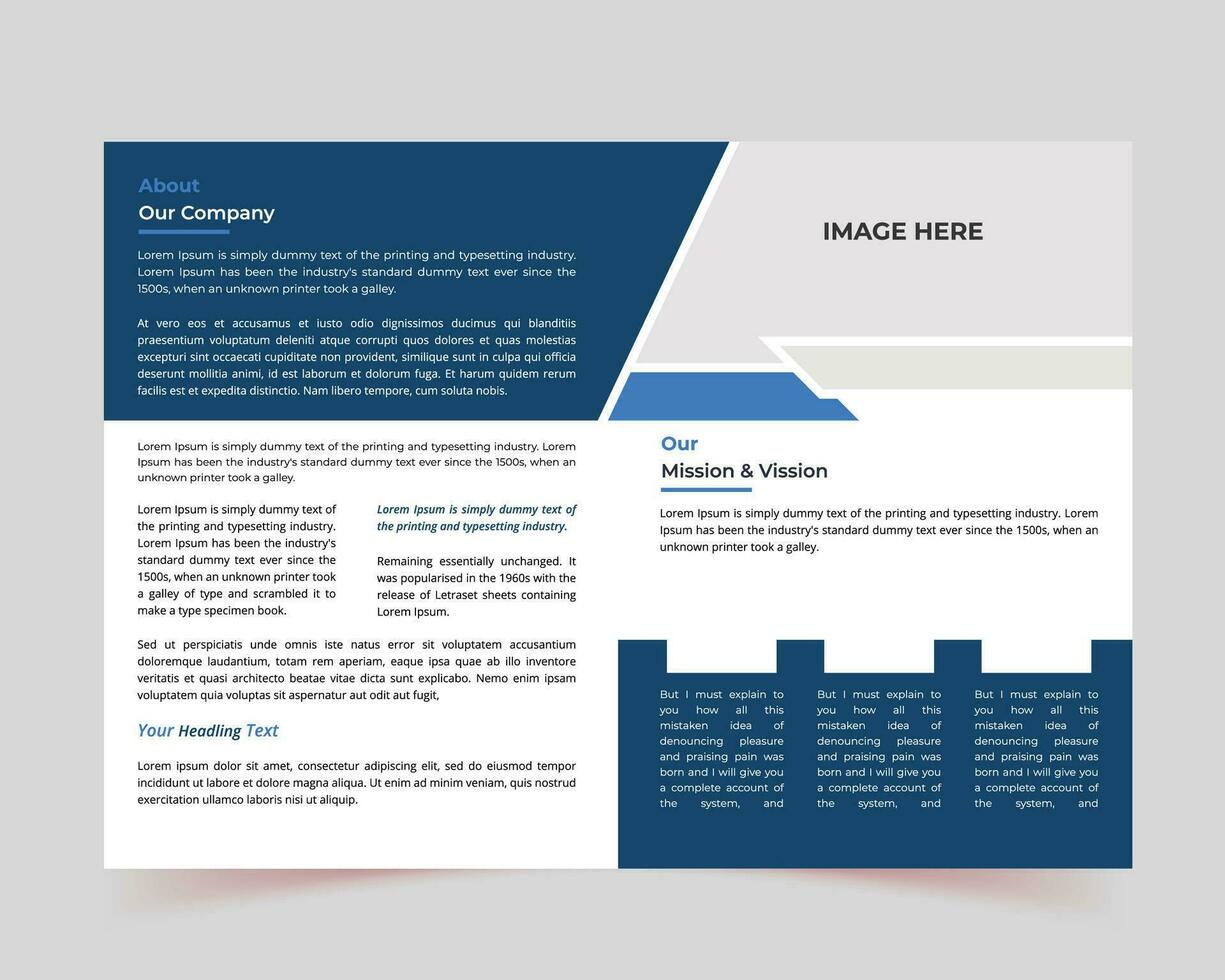 folheto criativo projeto, na moda minimalista plano geométrico projeto, livro cobrir, multiuso modelo com cobrir, vertical a4 formatar, costas e dentro Páginas, folheto Projeto vetor