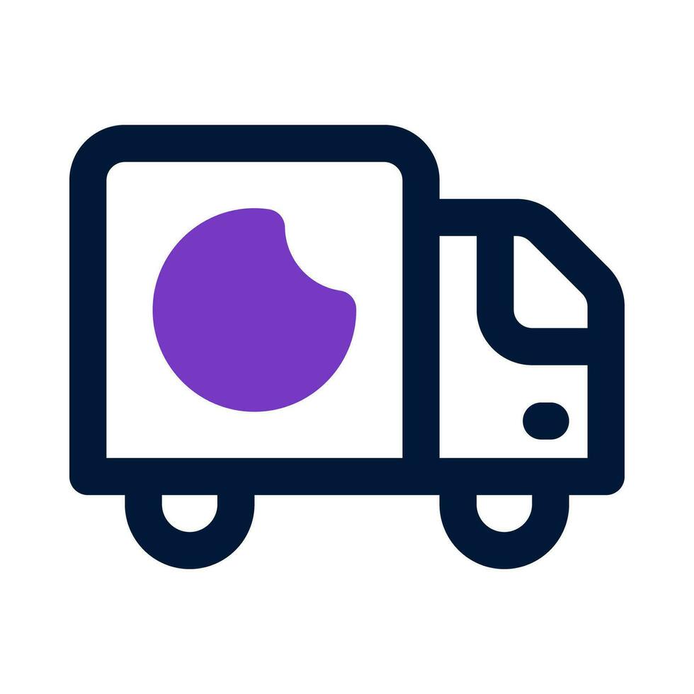 ícone de caminhão para seu site, celular, apresentação e design de logotipo. vetor