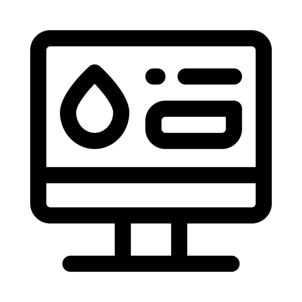 ícone de computador para seu site, celular, apresentação e design de logotipo. vetor