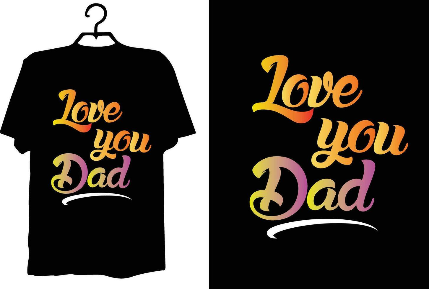 vetor de design de camiseta de pai