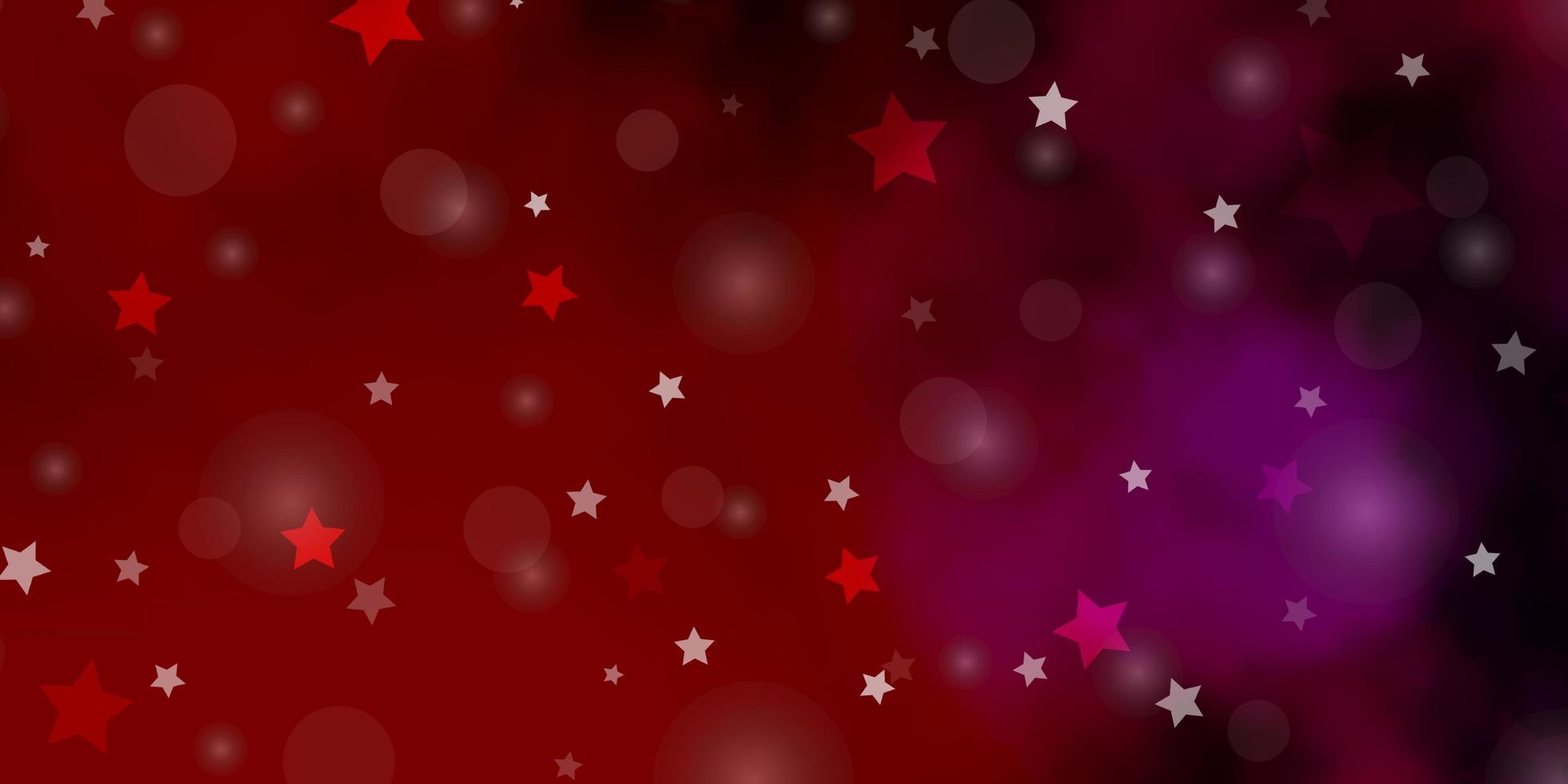 fundo vector rosa roxo escuro com círculos estrelas discos coloridos estrelas em modelo de fundo gradiente simples para sites de cartões de visita
