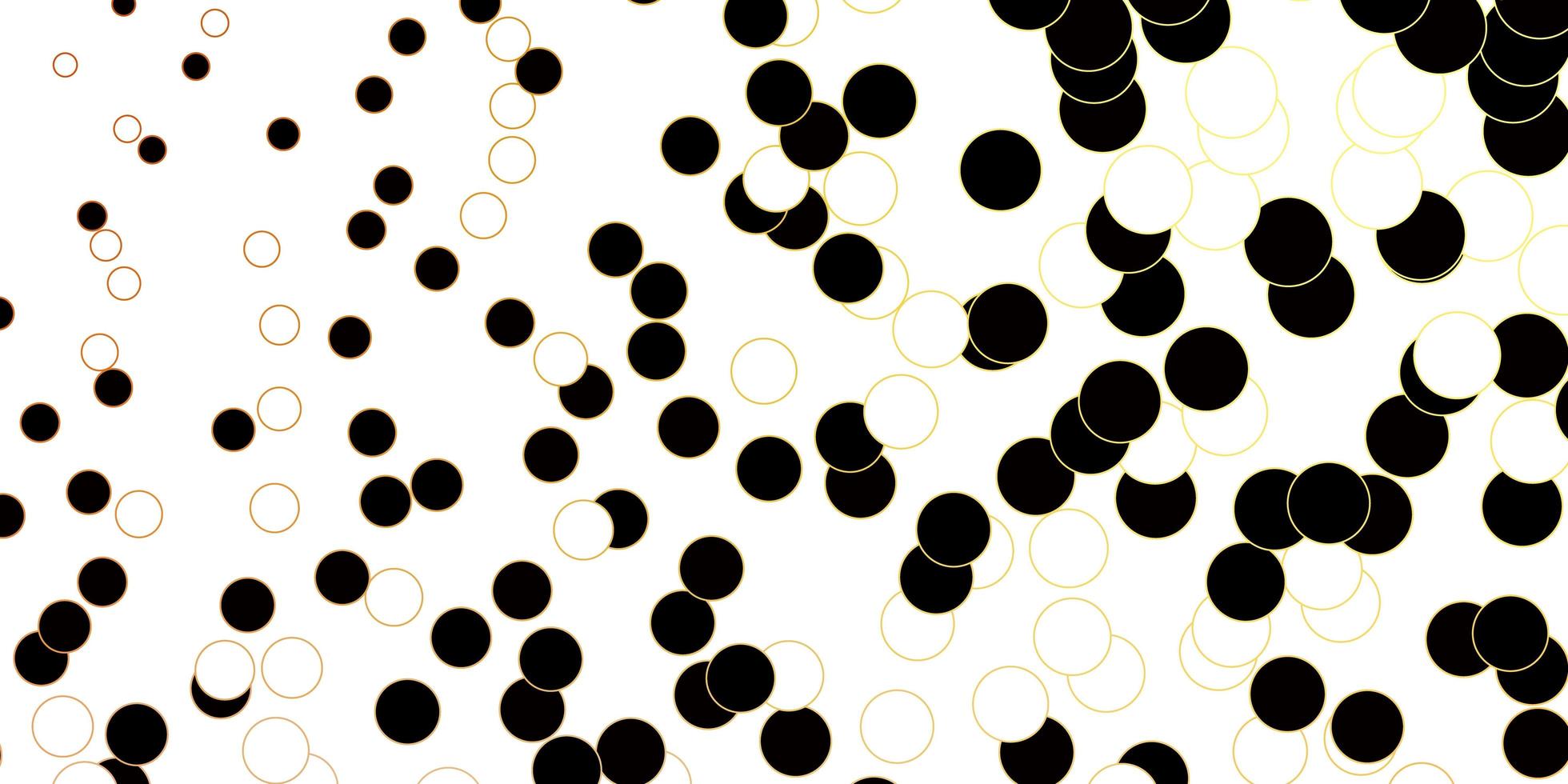 modelo de vetor amarelo rosa escuro com círculos abstratos discos coloridos em design de fundo gradiente simples para seus comerciais