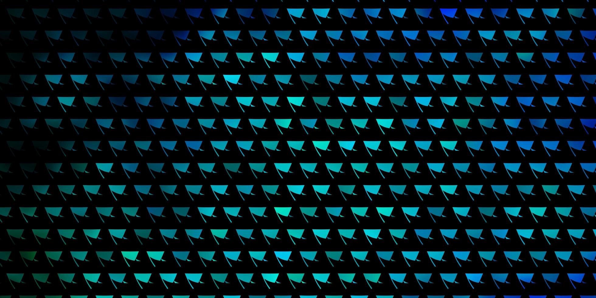 padrão de vetor azul escuro com estilo poligonal