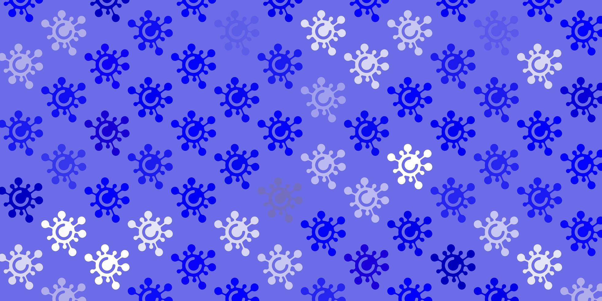 fundo vector azul claro com símbolos covid19