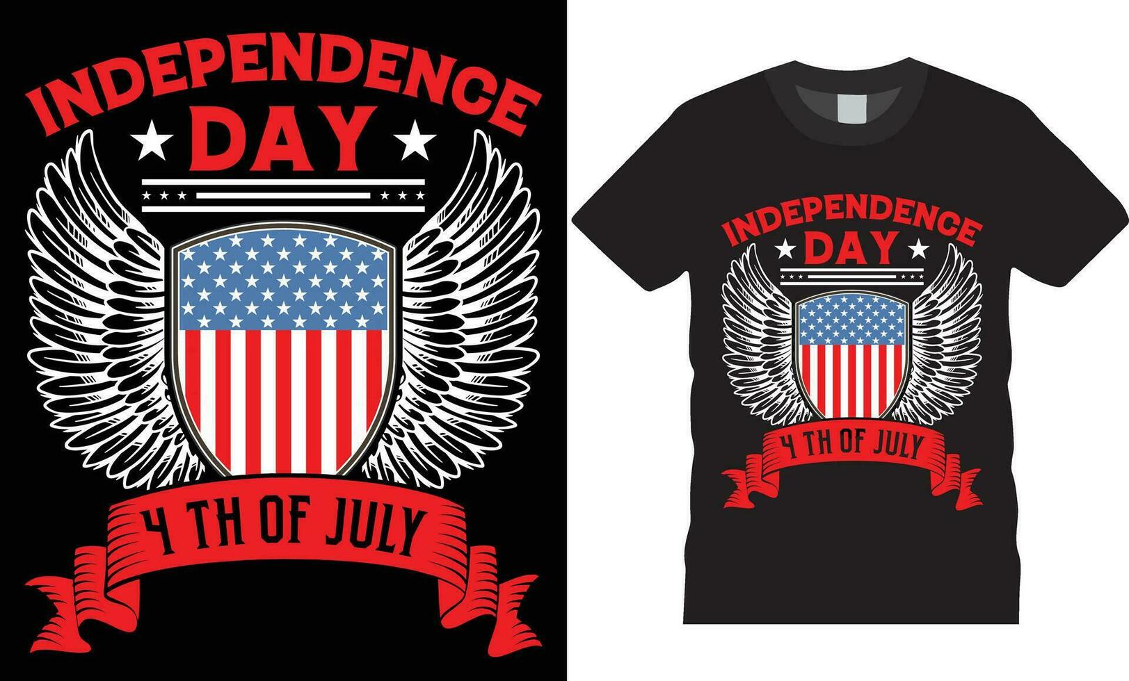 feliz 4º Julho independência dia t camisa Projeto vetor template.independence dia 4 º do Julho