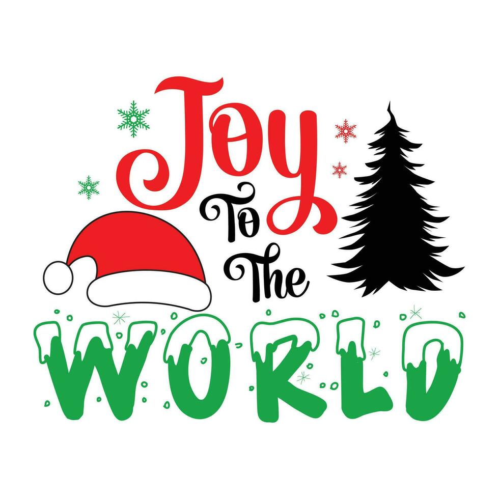 alegria para a mundo, alegre Natal vetor