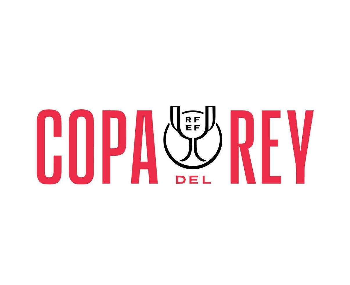 copa del rey símbolo logotipo abstrato Projeto vetor ilustração