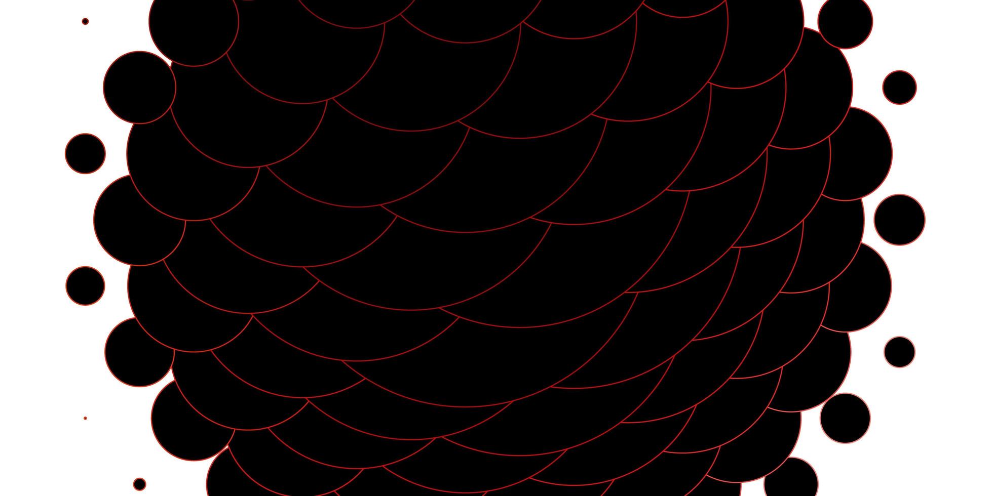 layout de vetor vermelho claro com formas de círculo ilustração abstrata moderna com design de formas de círculo coloridas para seus comerciais