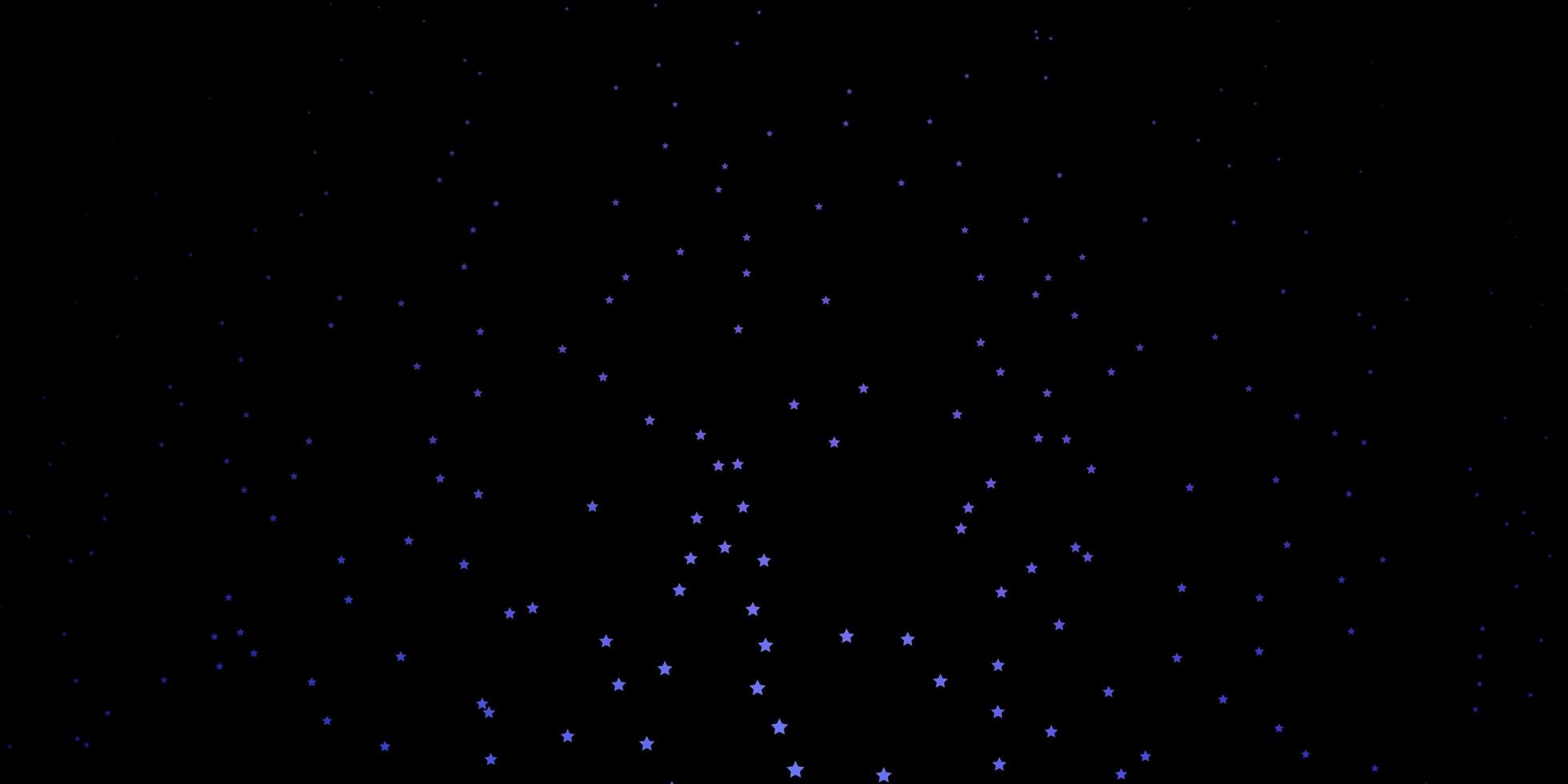 fundo vector roxo escuro com estrelas pequenas e grandes ilustração colorida em estilo abstrato com padrão de estrelas gradientes para livretos de anúncio de ano novo