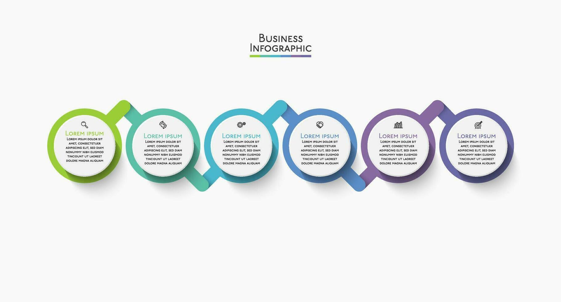 apresentação modelo de infográfico de negócios vetor