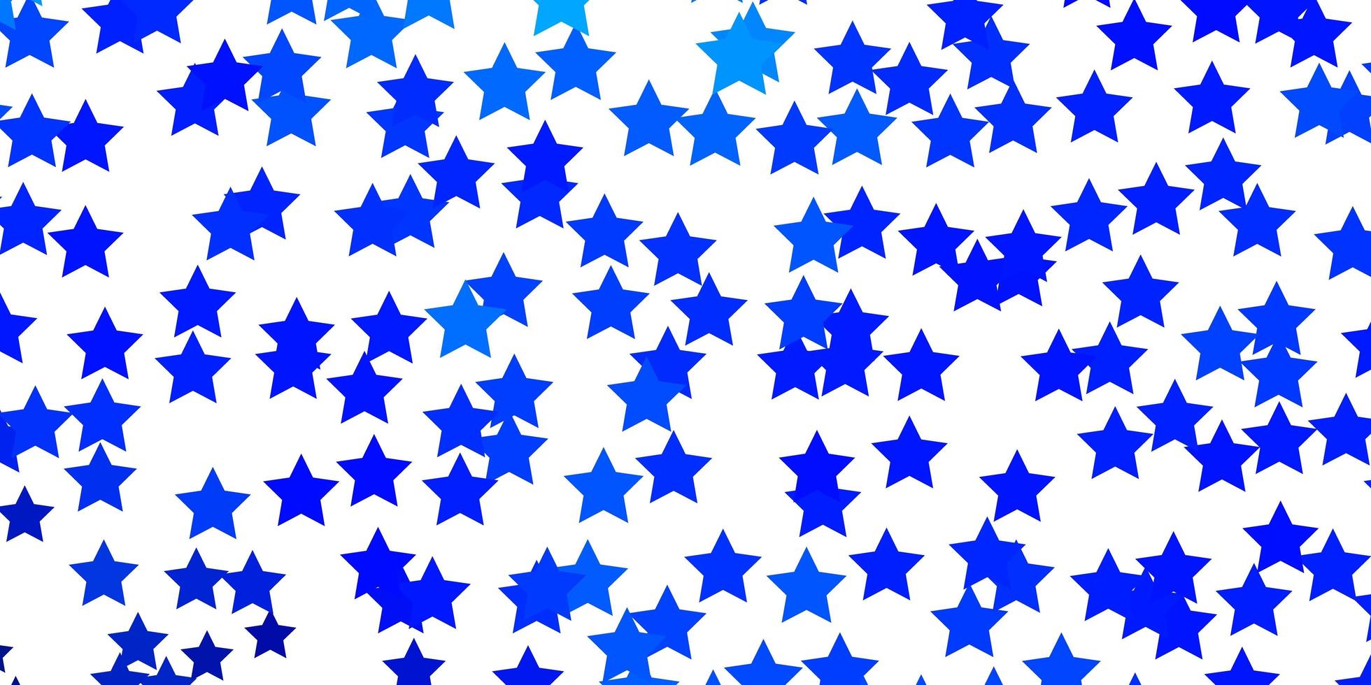 modelo de vetor azul escuro com estrelas de néon ilustração colorida com padrão de estrelas gradiente abstrato para páginas de destino de sites