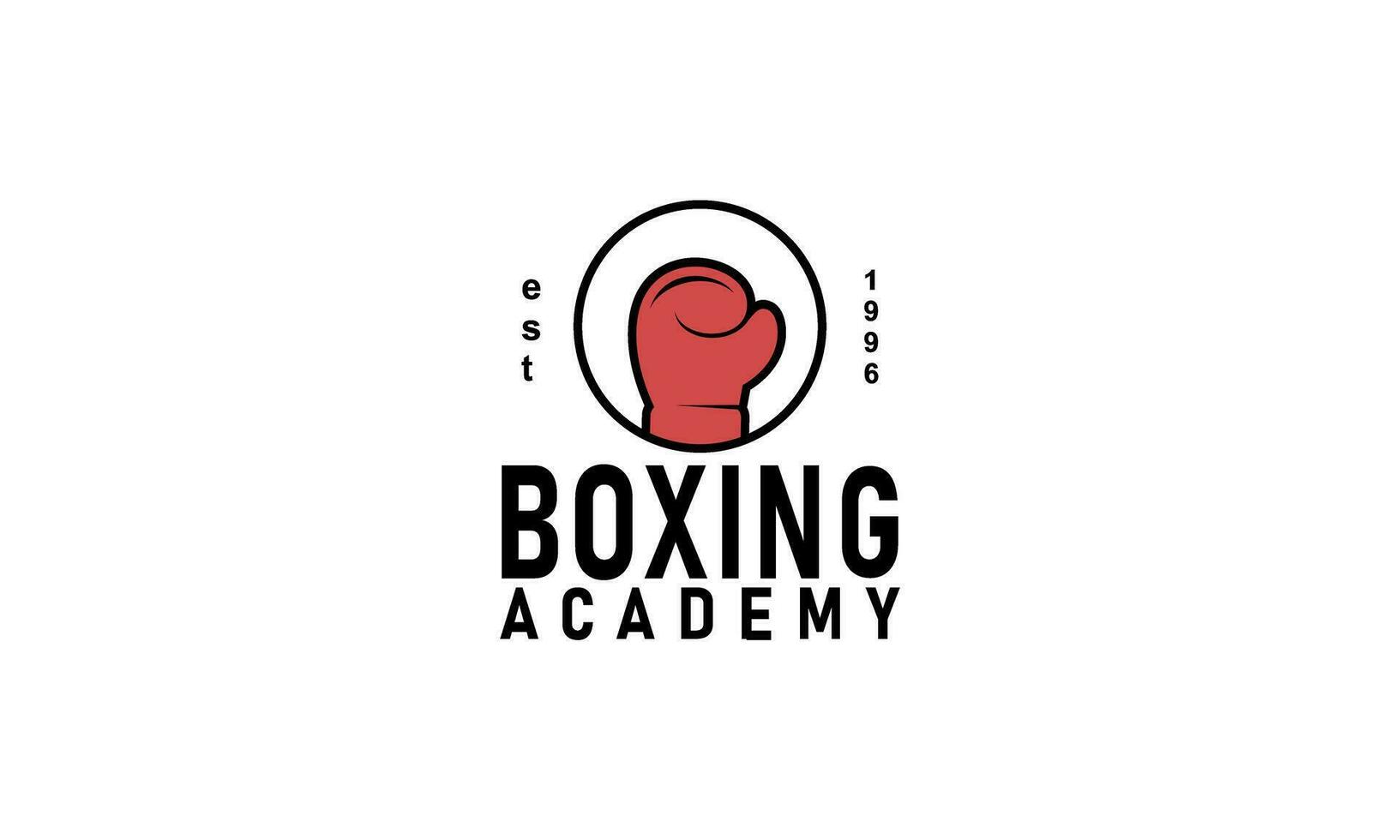 boxe logotipo Projeto modelo vetor