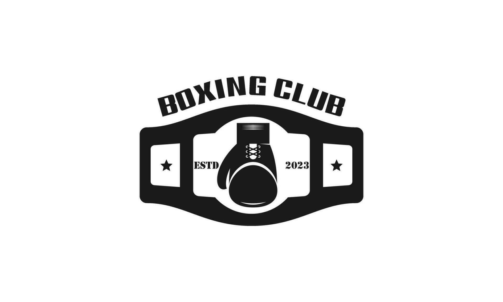 boxe logotipo Projeto modelo vetor