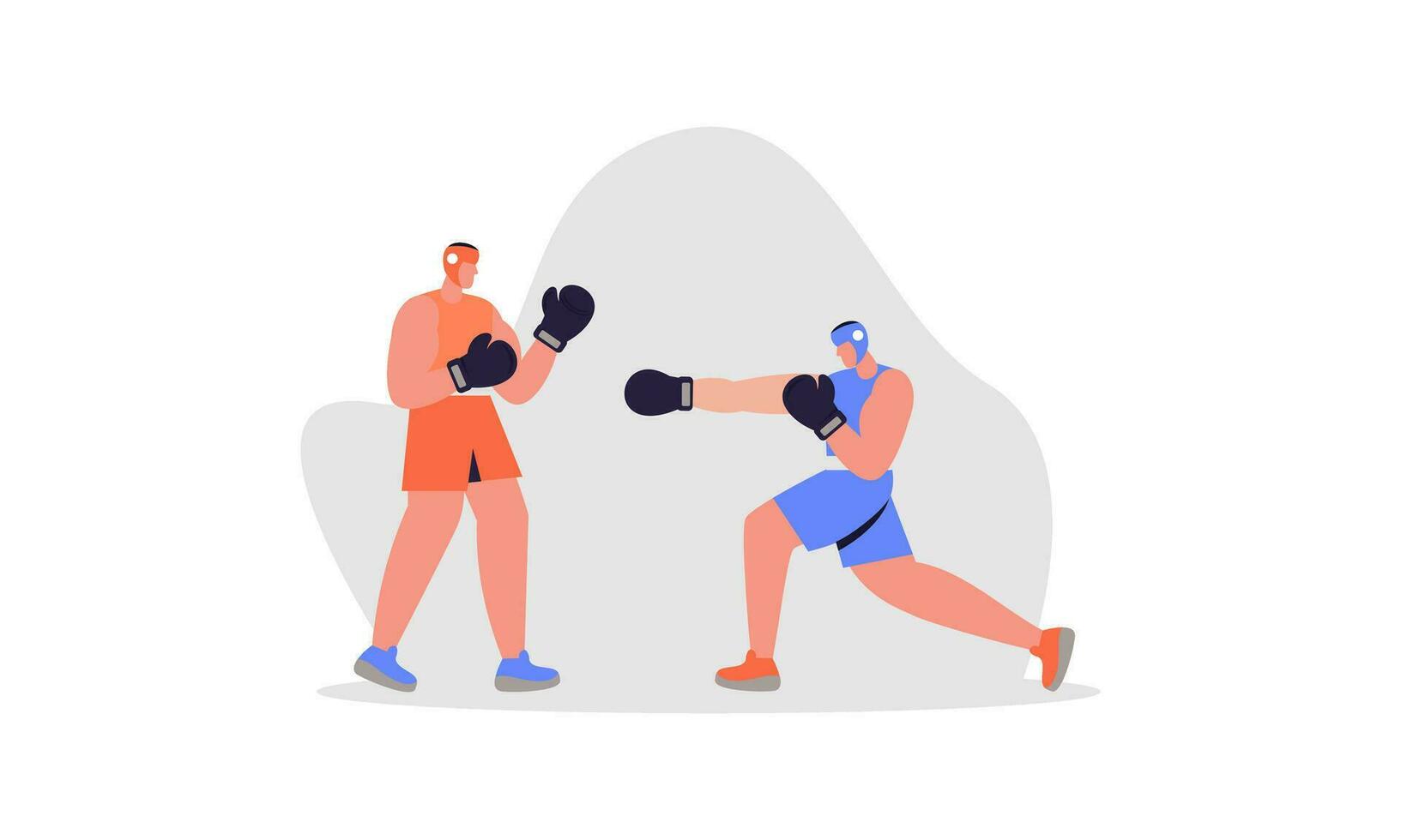 boxe esporte ilustração conceito vetor