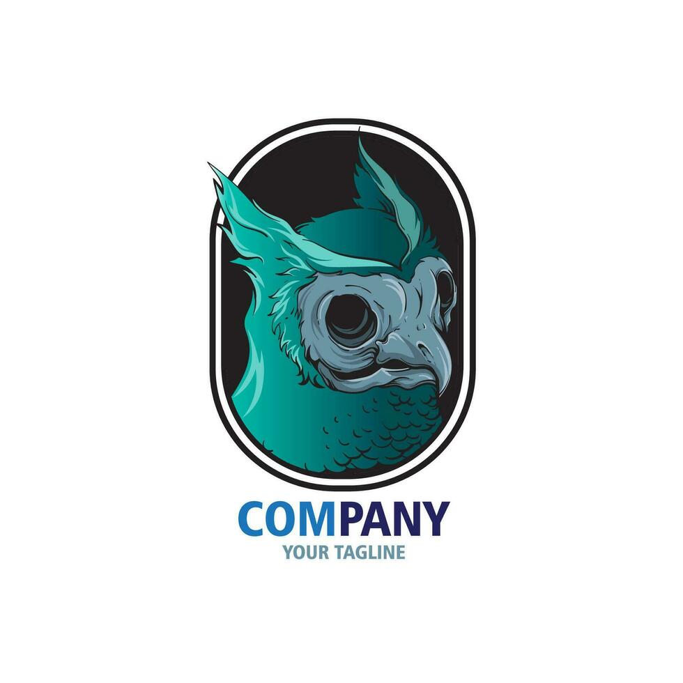 Projeto logotipo coruja vetor ilustração