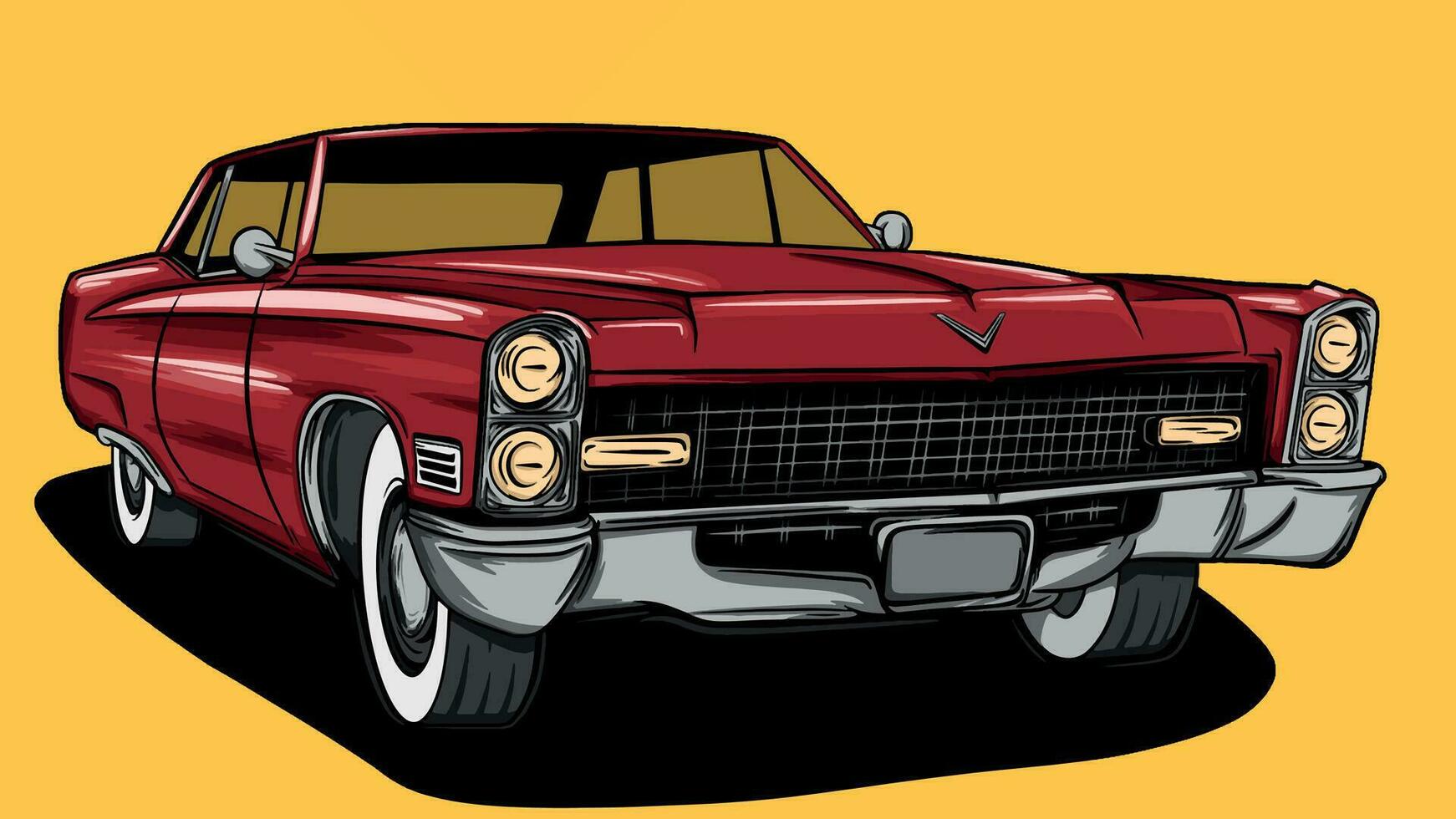 ilustração do vintage carro vetor