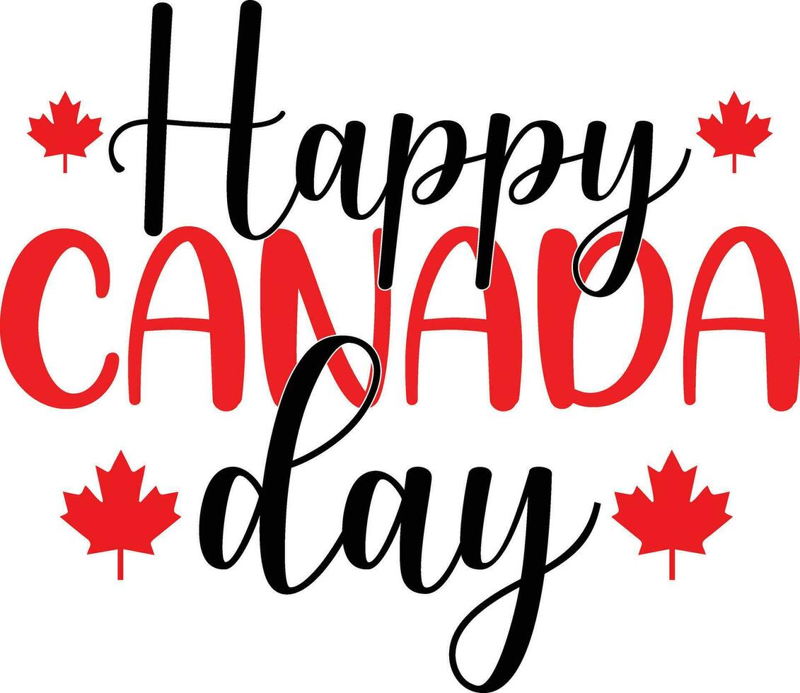 feliz Canadá dia, Canadá dia projeto, bordo folha grampo arte, Julho primeiro celebração, Canadá dia decoração, vetor