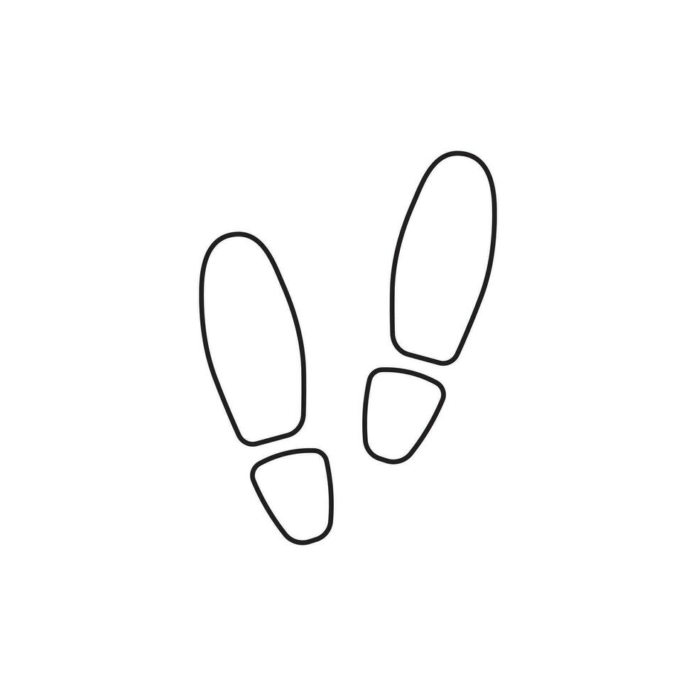 mão desenhado crianças desenhando vetor ilustração pegada sapatos desenho animado isolado