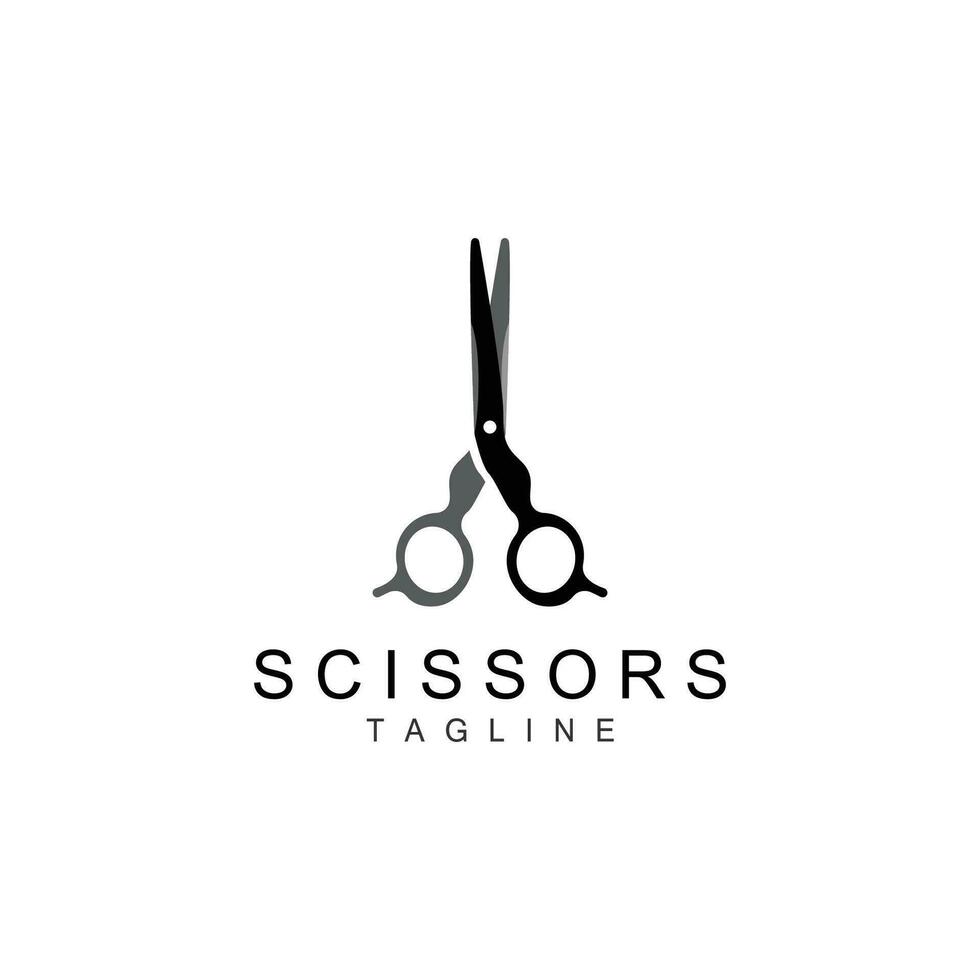 tesouras logotipo, barbeador vetor, simples barbeiro fazer compras projeto, ícone, fundo, símbolo, modelo vetor