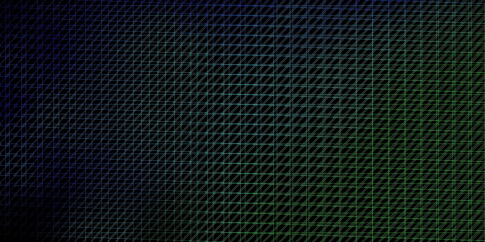 padrão de vetor verde azul escuro com ilustração de gradiente de linhas com linhas retas em padrão de estilo abstrato para folhetos