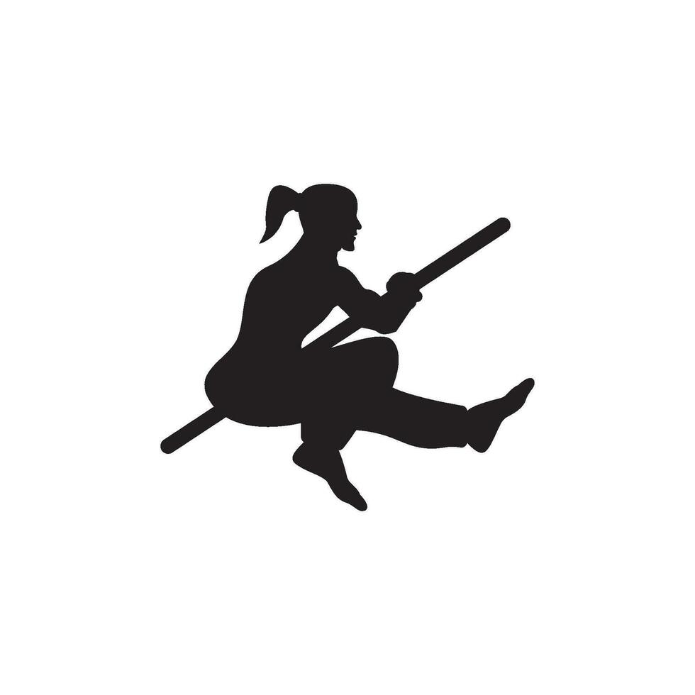 kungfu símbolo ícone, logotipo ilustração vetor modelo.