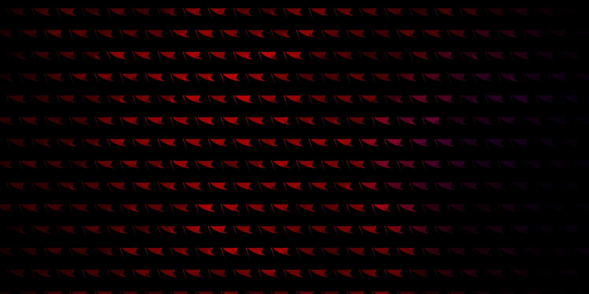 textura vector vermelho azul escuro com estilo triangular