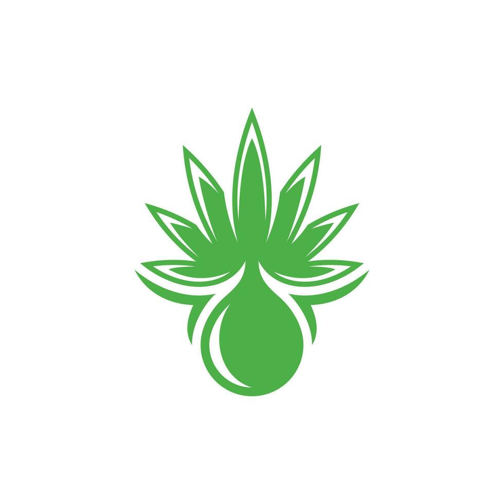 cannabis maconha óleo solta logotipo Projeto modelo, logotipo desenhos inspiração isolado em branco fundo vetor